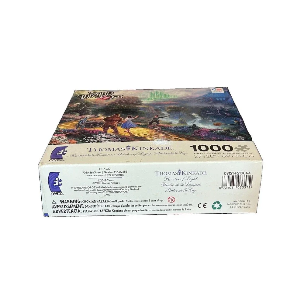 Ceaco Thomas Kinkade The Wizard of Oz 1000 Piece Puzzle New 2012 27x20 Sealed